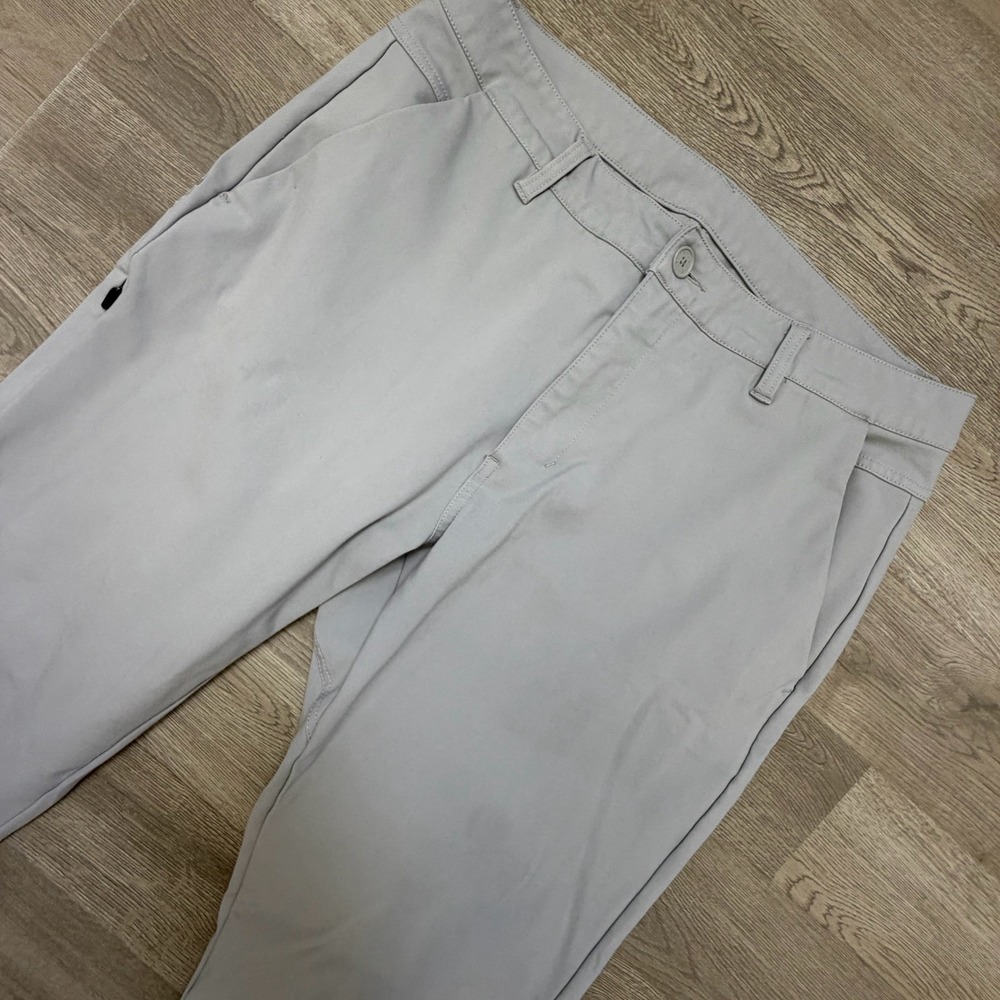 Bylt Everyday Pants 2.0 Mens 36x29 Gray Slim Fit Performance Stretch Tapered
